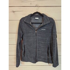 Columbia Sportwear Women's Gray Full Zip‎ Long Sleeve Fleece Jackets Size Medium
